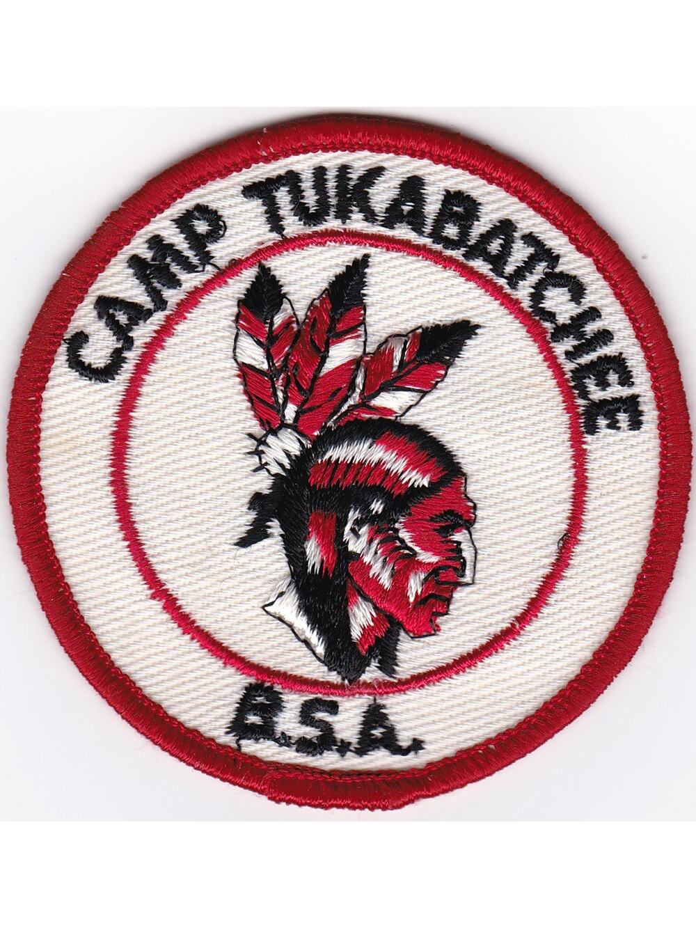 Vintage 1950s Tukabatchee Scout Camp BSA Patch Boy Scouts Of America Embroidered